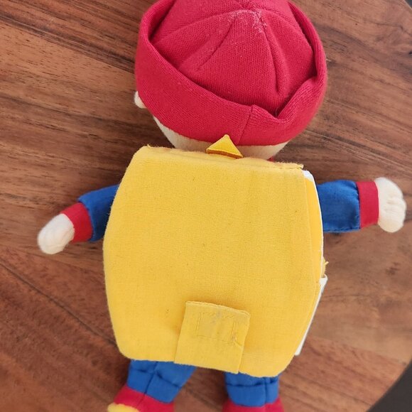 Vintage, 8 inch, Caillou, Doll With Small Backpack Book Attached, Rare, Baby Toy - Picture 2 of 12